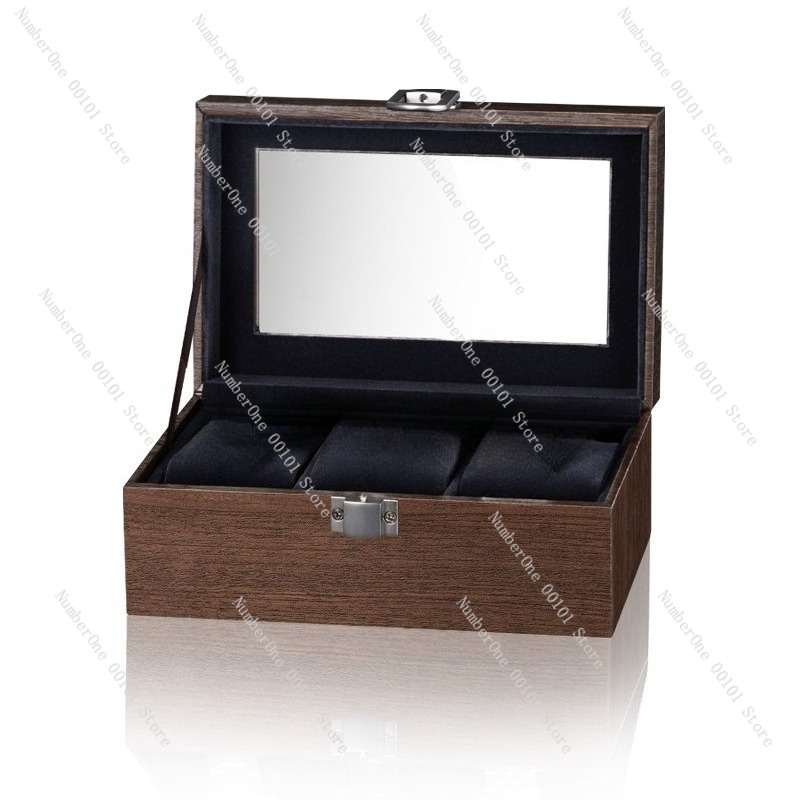 Jewelry And Watches Box - Walnut Wood Grain Watch Box Series,