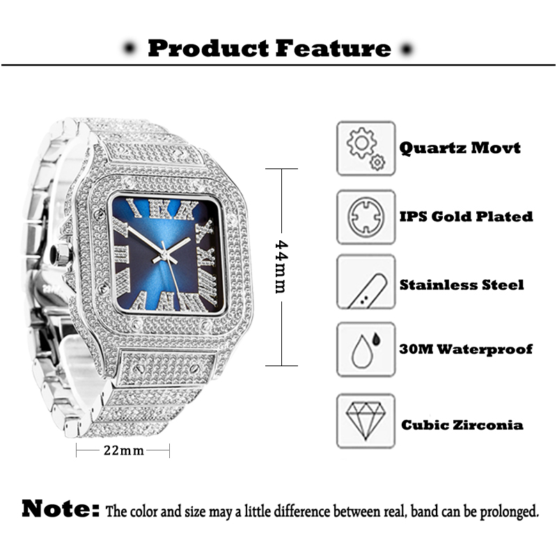MISSFOX Mens Watches Hip Hop B - Jewelry Watches Brands review and price