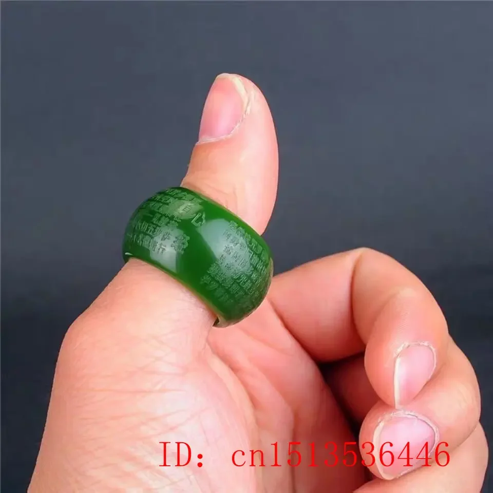 Natural Green Jade 22mm Ring H - Jewelry & Watches Store review and price