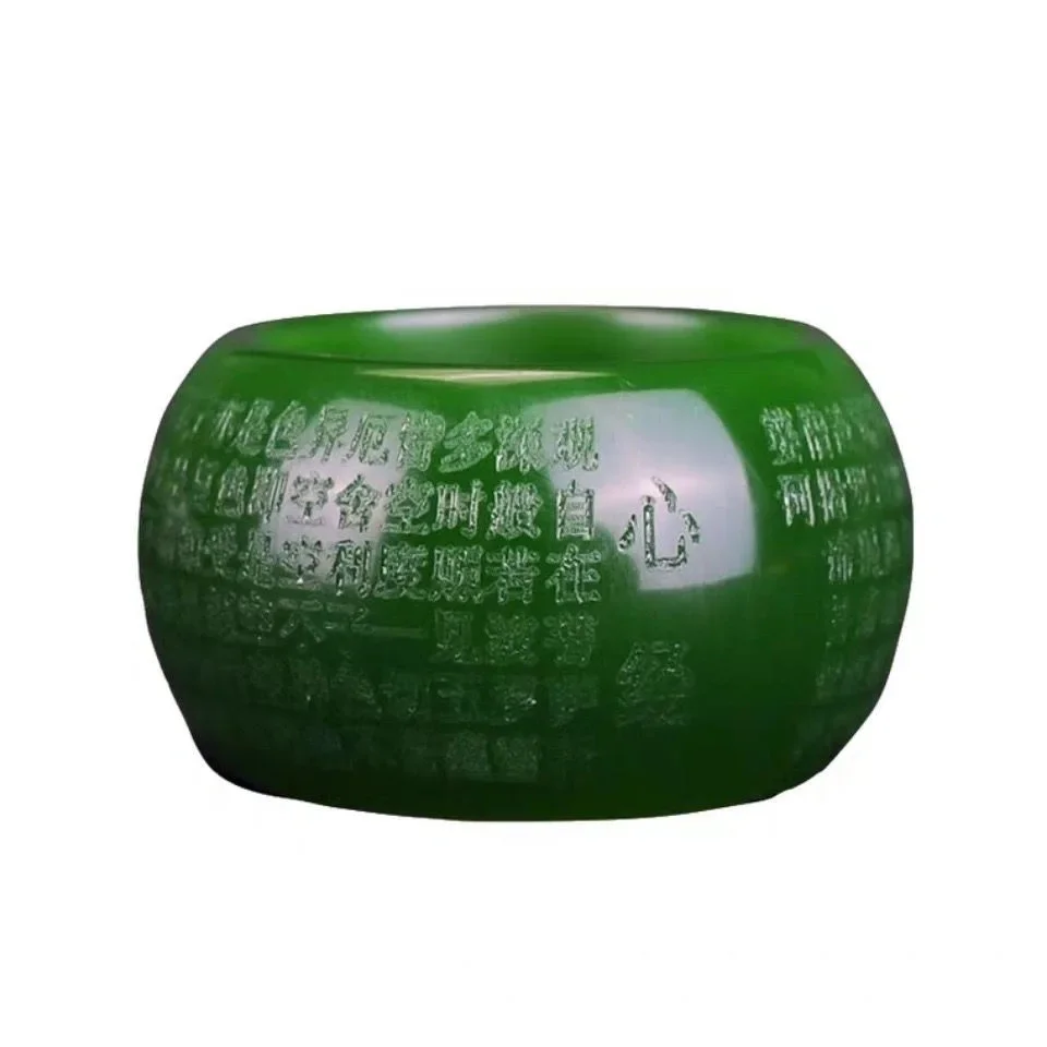 Natural Green Jade 22mm Ring H - Jewelry & Watches Store review and price
