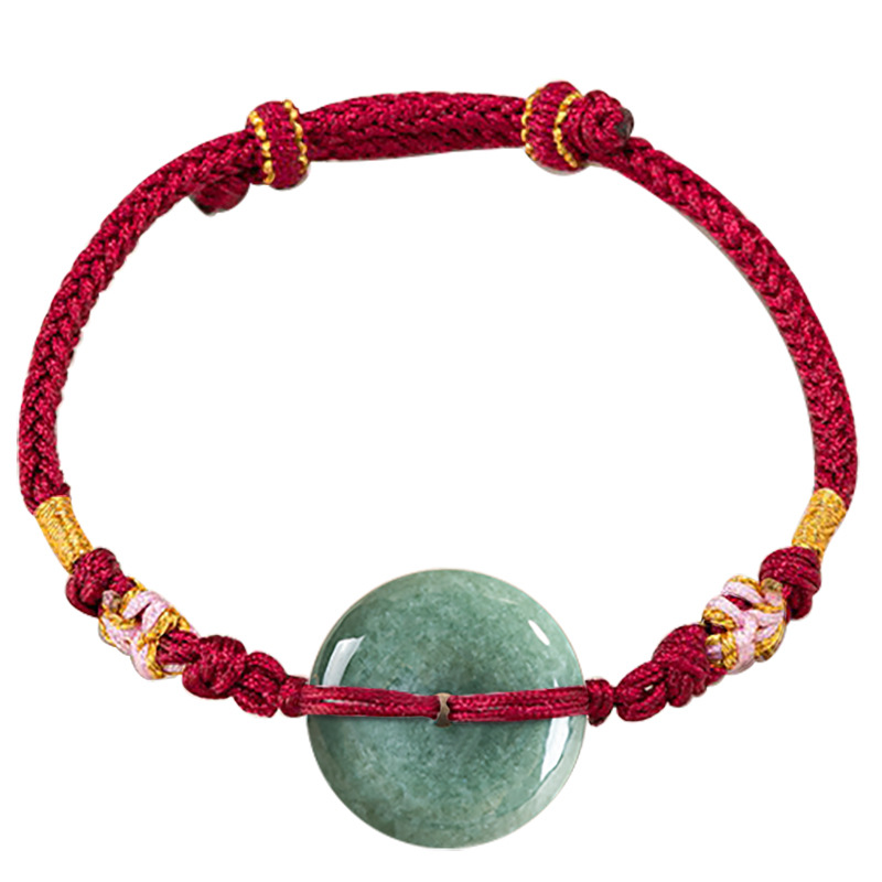 Green Myanmar Jadeite Donut Br - Jewelry & Watches Store review and price