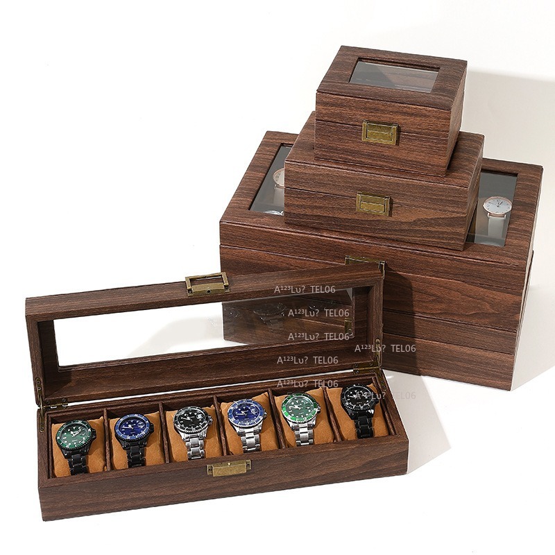 Vintage Wood Grain PU Leather  - Jewelry And Watches Box review and price