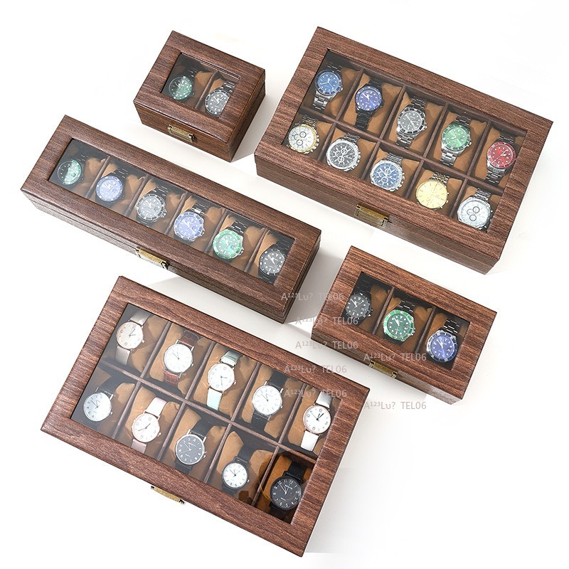 Vintage Wood Grain PU Leather  - Jewelry And Watches Box review and price